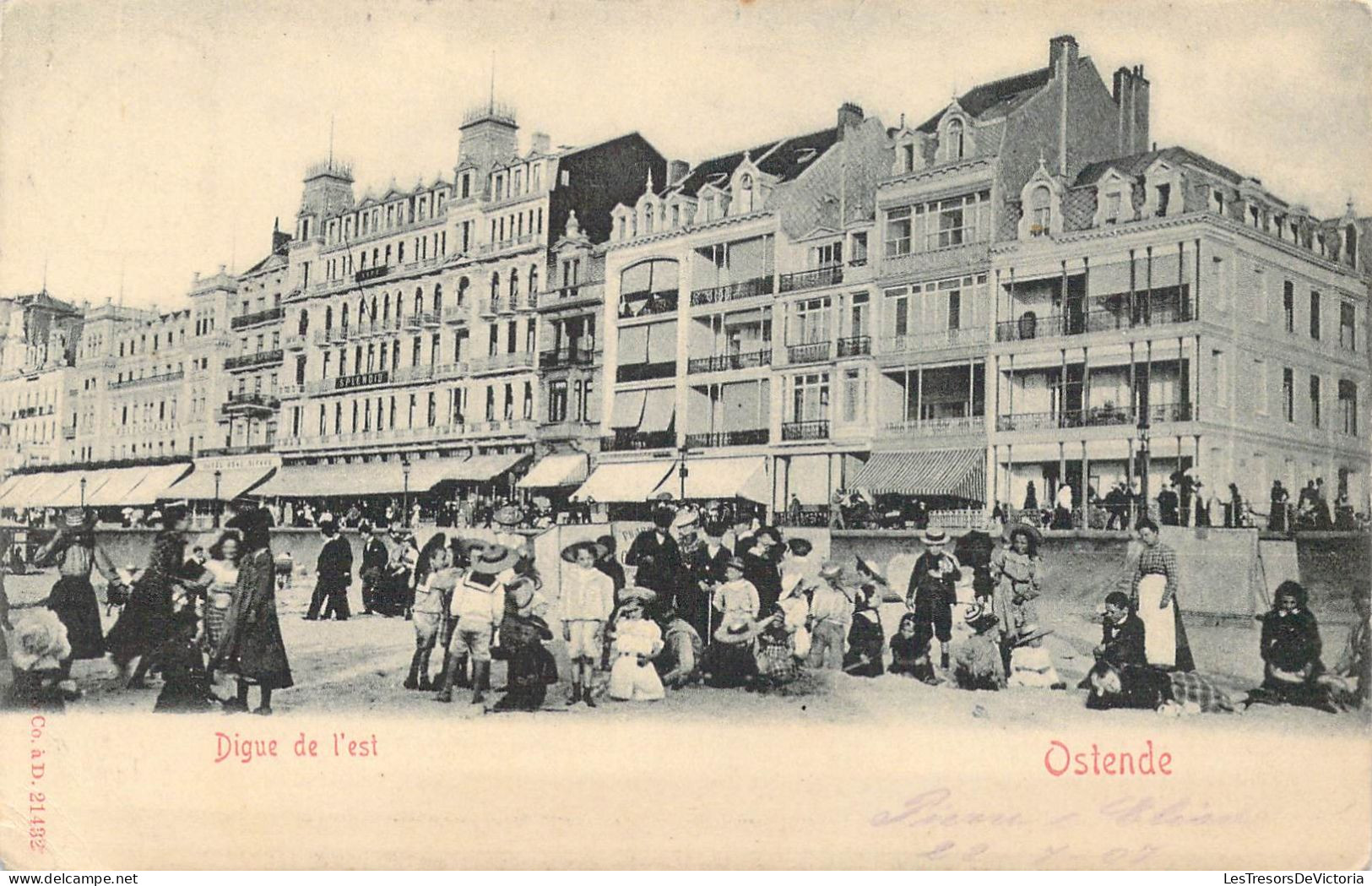 BELGIQUE - Ostende - Digue De L'est - Carte Postale Ancienne - Oostende