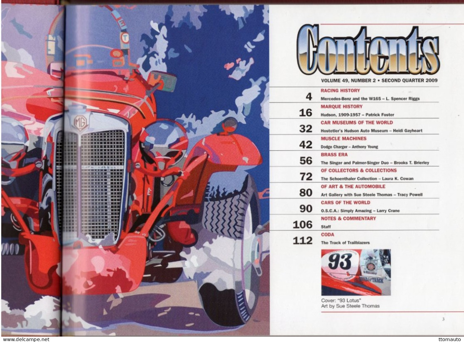 Automobile Quarterly Volume 49 Number 2 (Apr 2009) - Mercedes W165-Hudson-OSCA - FREE SHIPPING TO EUROPE & US - Trasporti