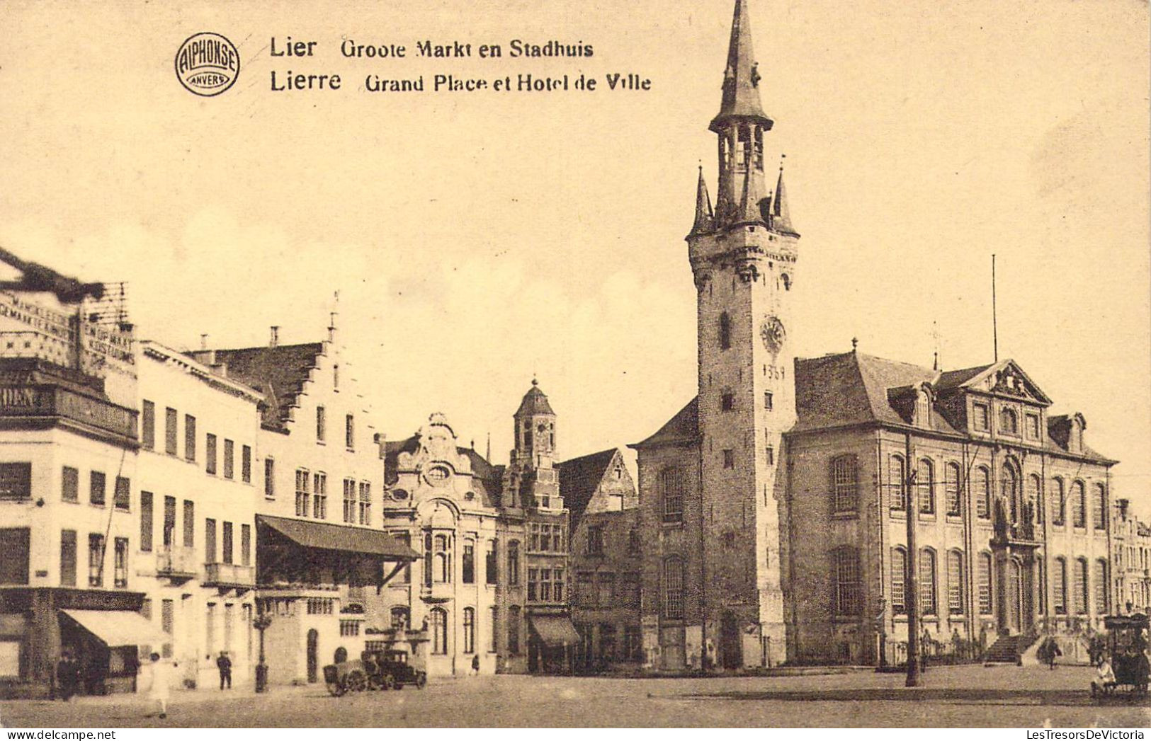 BELGIQUE - Lierre - Grand Place Et Hôtel De Ville - Carte Postale Ancienne - Lier