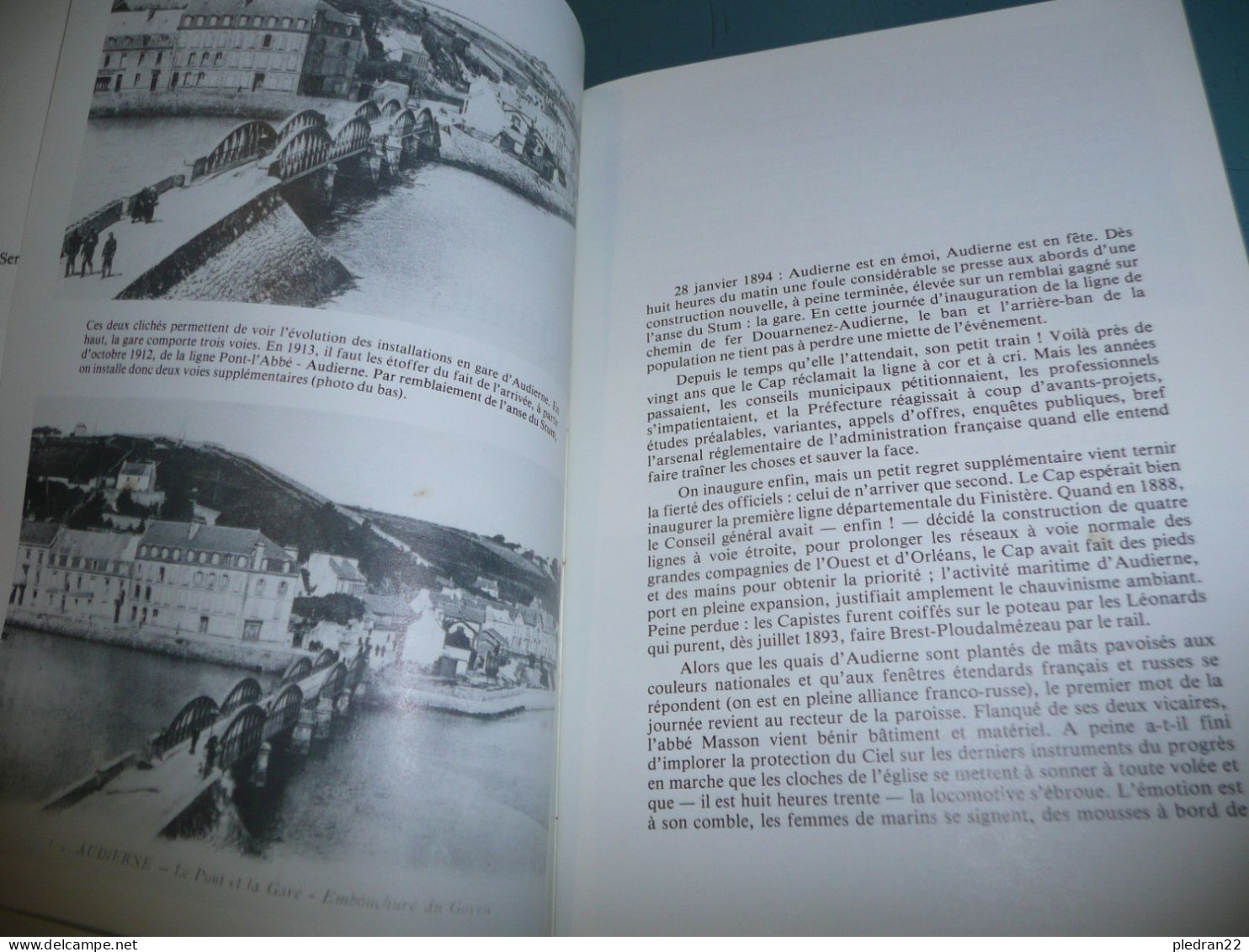 BRETAGNE FINISTERE DOUARNENEZ AUDIERNE SERGE DUIGOU QUAND BRINGUEBALAIT LE TRAIN YOUTAR CHEMIN DE FER 1984 - Railway & Tramway