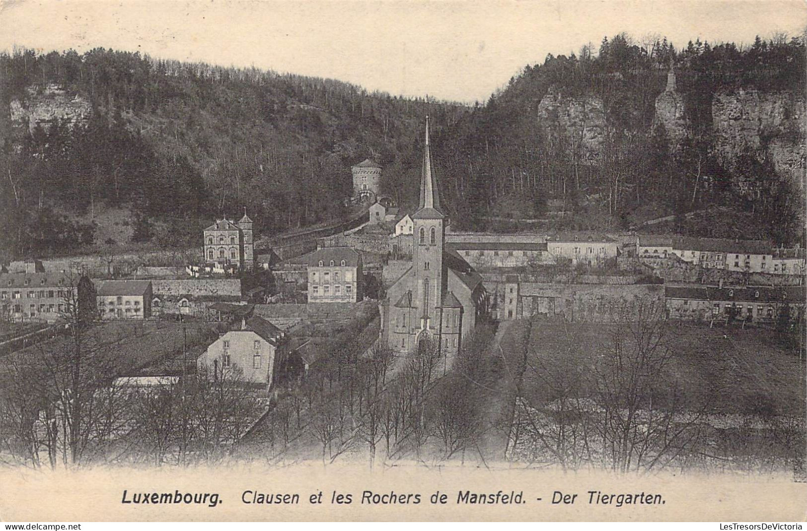 LUXEMBOURG - Clausen Et Les Rochers De Mansfeld - Carte Postale Ancienne - Luxemburg - Town