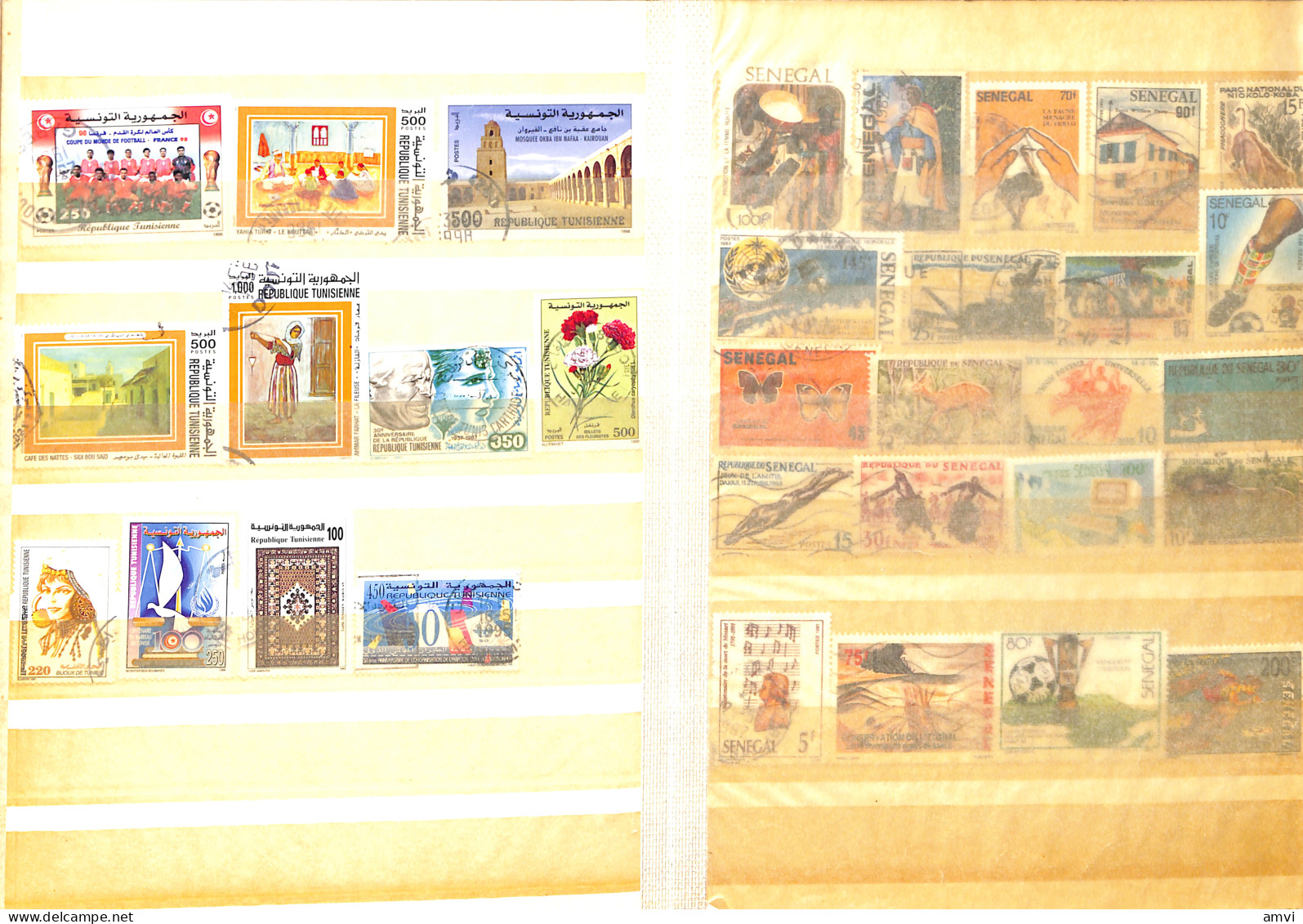 sam - continent africain album de plusieurs centaines de timbres