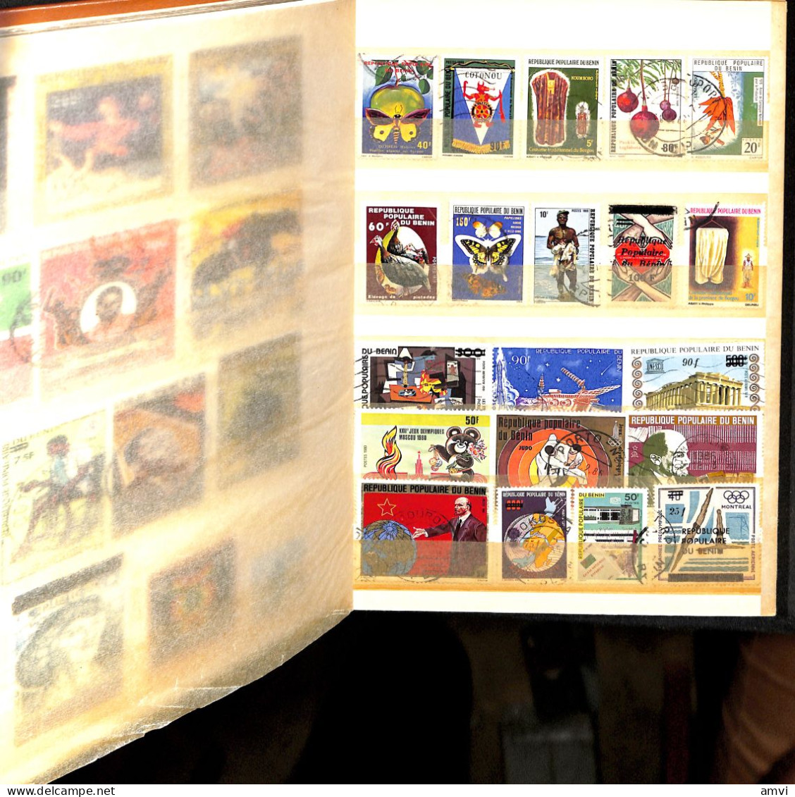 sam - continent africain album de plusieurs centaines de timbres