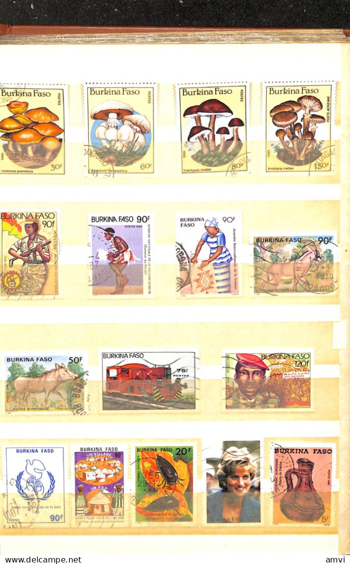 sam - continent africain album de plusieurs centaines de timbres