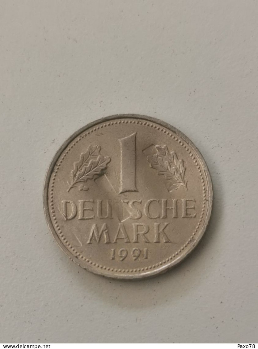 Allemagne, 1 Deutsch Mark 1991 A   , Canceled - Test- & Nachprägungen