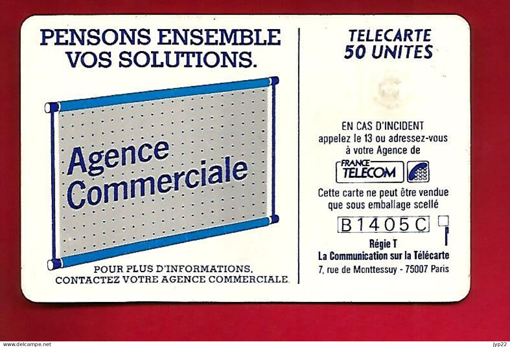 Télécarte 50 Unités France Télécom 600 Agences Partout En France - Puce Brillante - 600 Agences