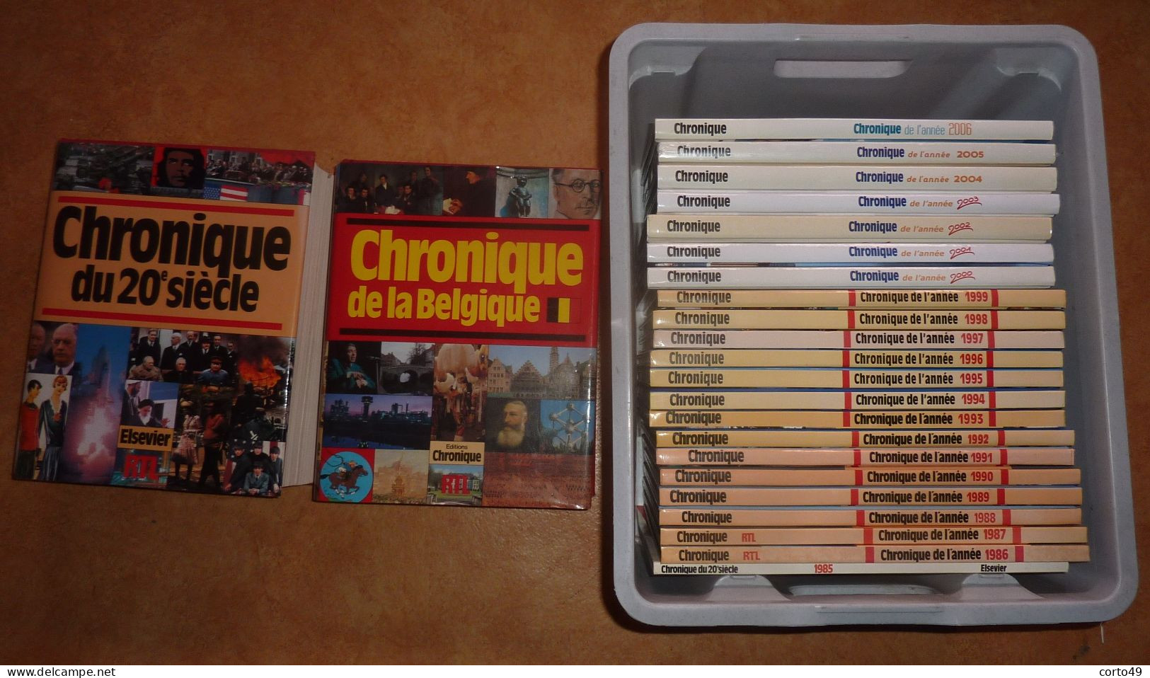 LA CHRONIQUE DU 20e SIECLE + CHRONIQUE De L' ANNEE 1985 à 2006 + CHRONIQUE DE LA BELGIQUE - 24 LIVRES -voir 10 Scans - Enciclopedie