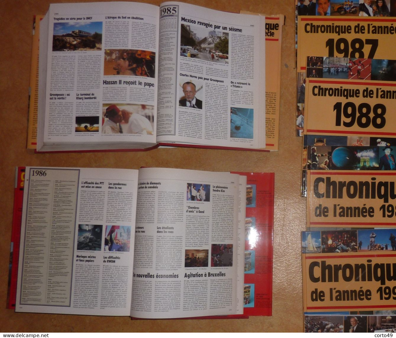 LA CHRONIQUE DU 20e SIECLE + CHRONIQUE de L' ANNEE 1985 à 2006 + CHRONIQUE DE LA BELGIQUE - 24 LIVRES -voir 10 scans