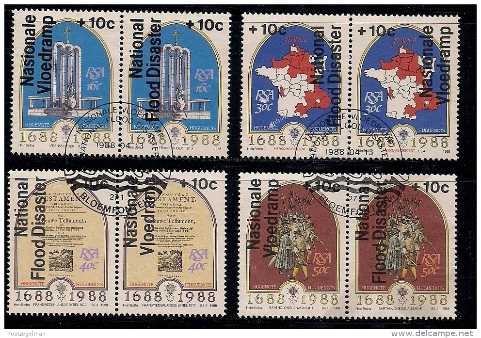 SOUTH AFRICA 1988 CTO Stamp(s) Flood Disaster 731-738 #3594 - Oblitérés
