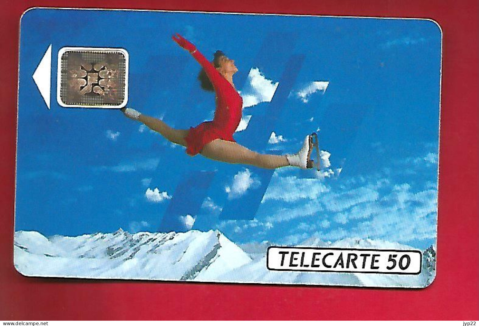 Télécarte 50 Unités France Télécom XVI° Jeux Olympiques D'Hiver Albertville 92 1992 - Patinage - Jeux Olympiques