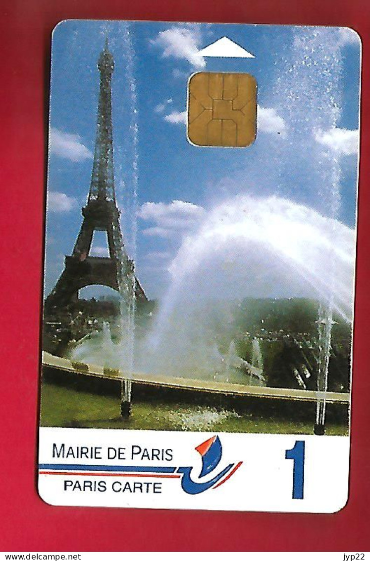 Télécarte Mairie De Paris Monument Parisien La Tour Eiffel - Carte De Stationnement ? - PIAF Parking Cards