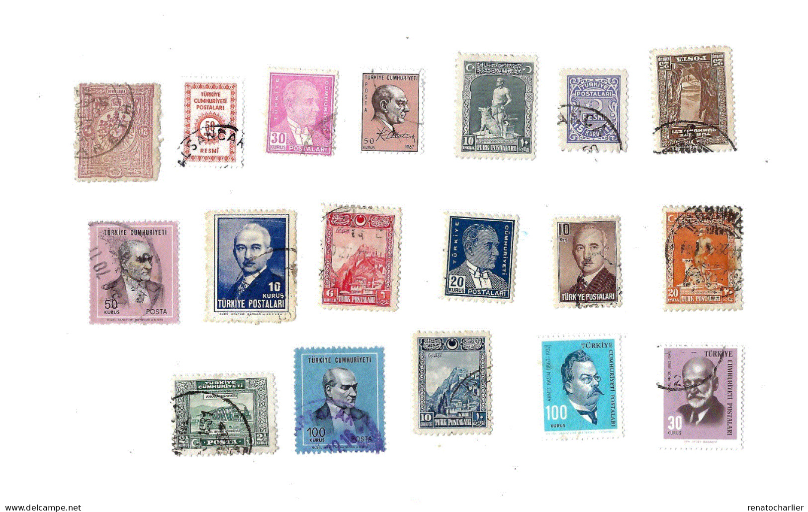 Collection De 54 Timbres Oblitérés (Beaucoup D'anciens) - Collezioni & Lotti