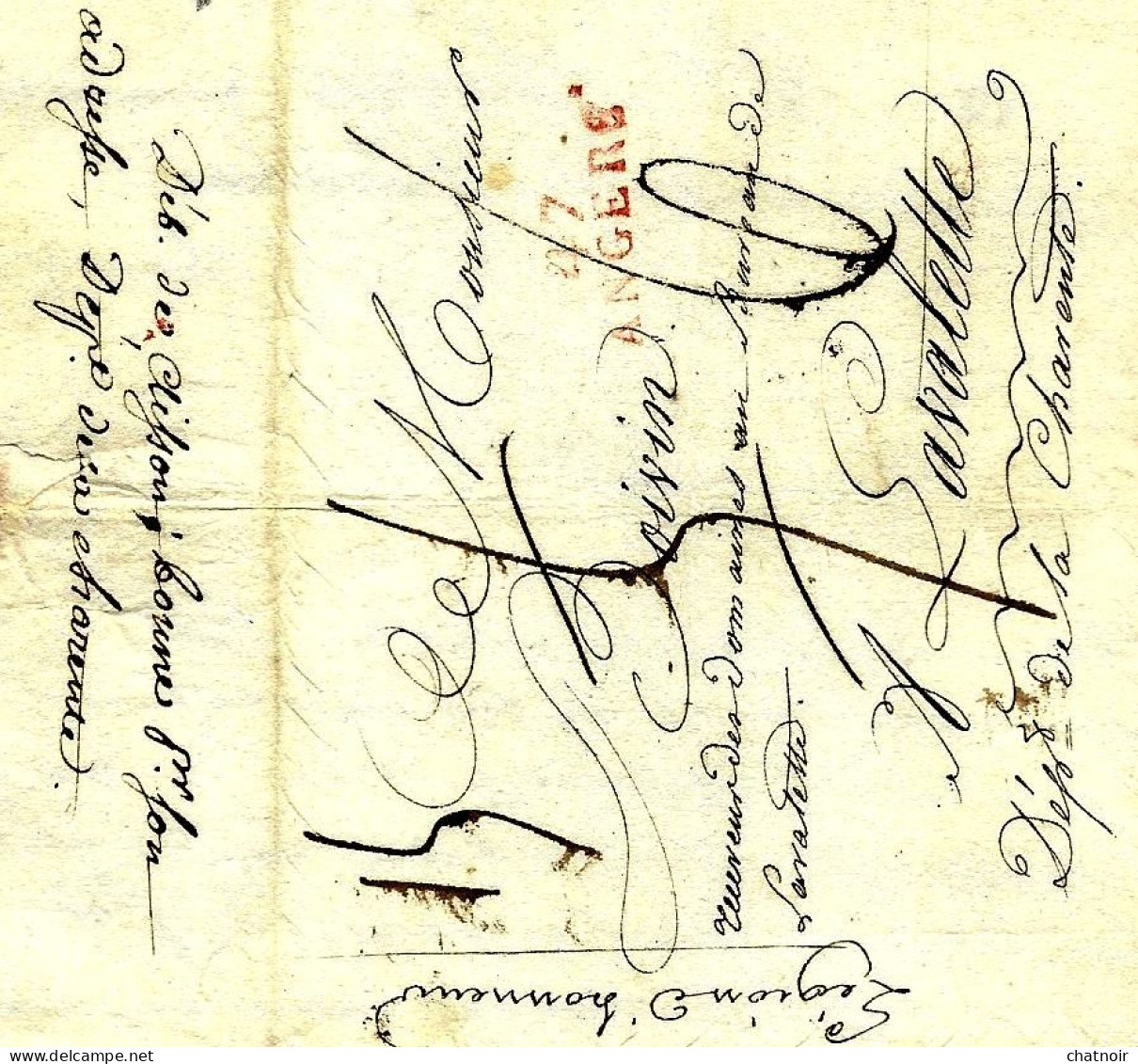 Document  LEGION D ' HONNEUR   NANTES 1806  47 ANGERS + Legion D'honneur(manus) + DEB DE CLISSON Manus Pour La Charente - Zonder Classificatie