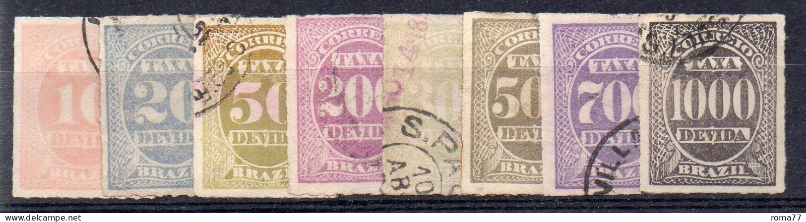 XP145 - BRASILE 1890 , Segnatasse La Serie 10/17 : Usata - Postage Due