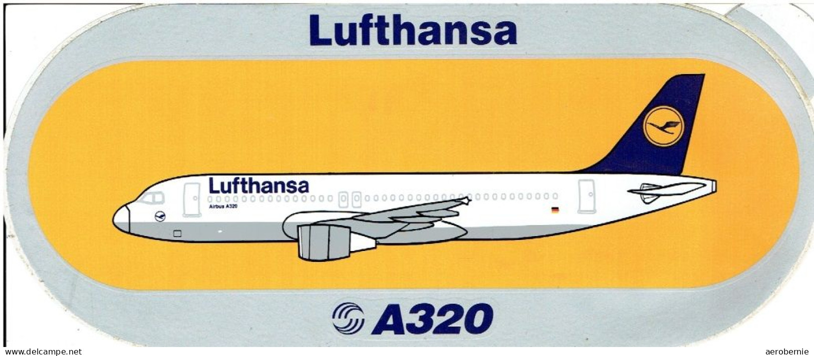 AIRBUS - Sticker: LUFTHANSA - A-320 - Aufkleber