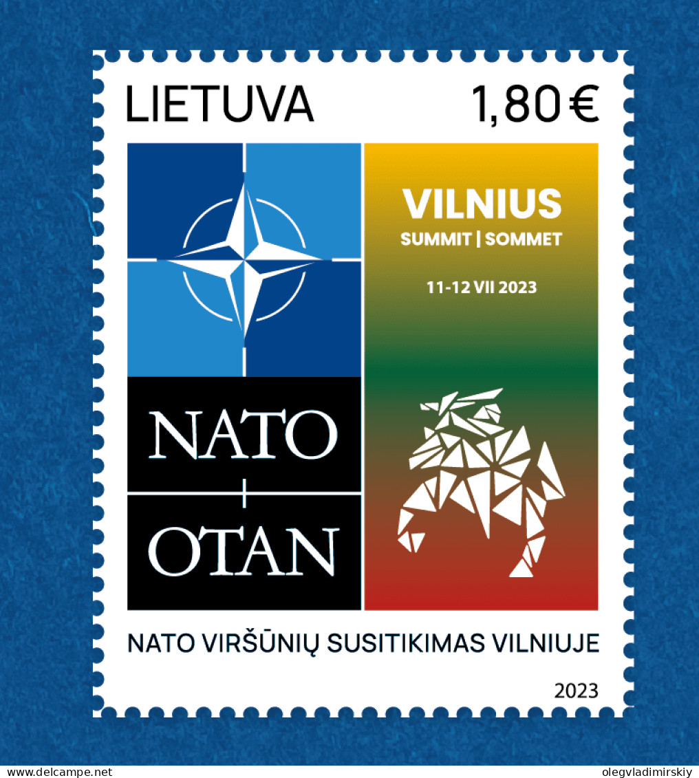 Lithuania Litauen Lituanie 2023 Summit NATO Stamp Mint - OTAN