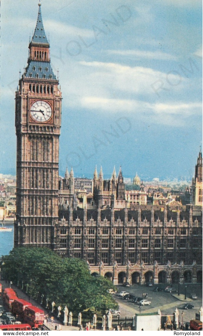 CARTOLINA  LONDON,INGHILTERRA,REGNO UNITO-BIG BEN,WESTMINSTER-BOLLO STACCATO,VIAGGIATA 1963 - Westminster Abbey