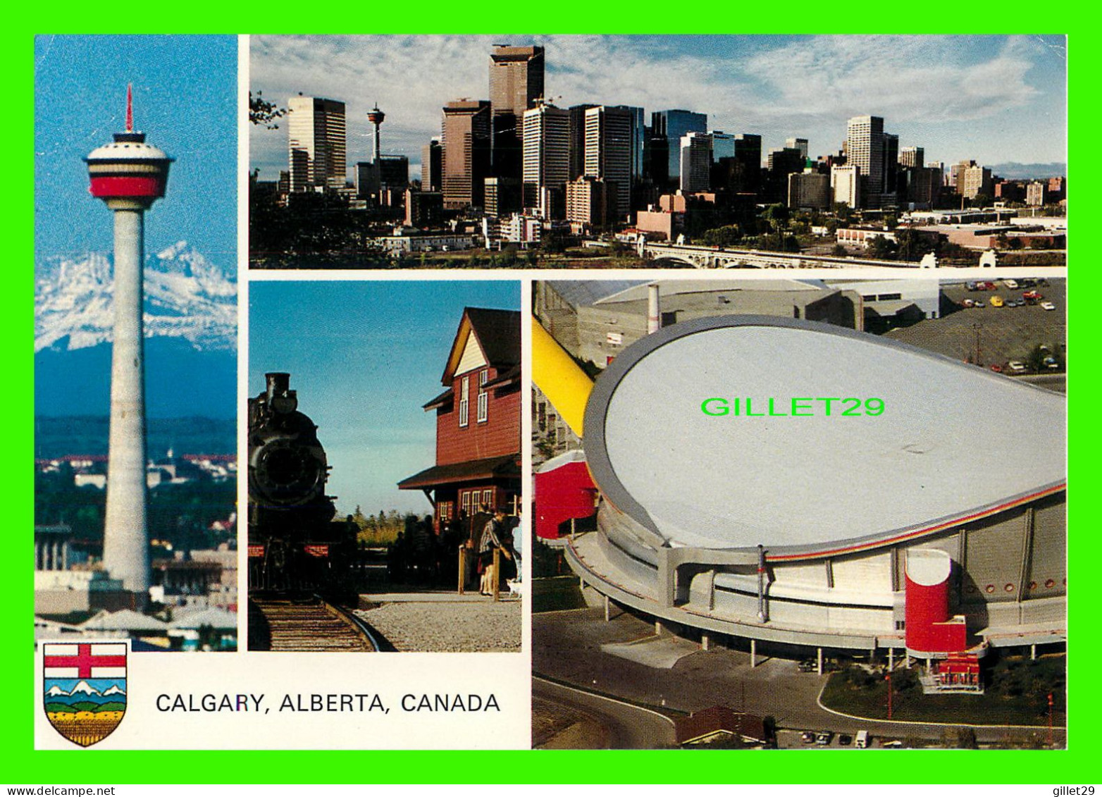 CALGARY, ALBERTA - 5 MULTIVUES - MAJESTIC POST CARD - TRAVELTIME PRODUCT - - Calgary
