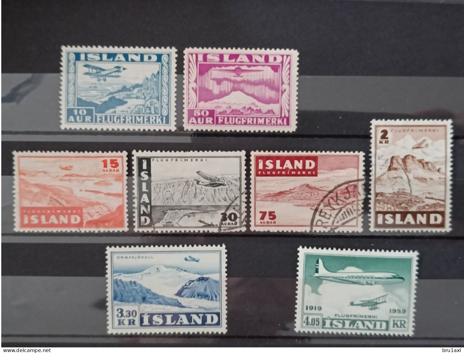 Iceland Islande Collection Lot Air Aereo 1934-1959 (249) - Poste Aérienne