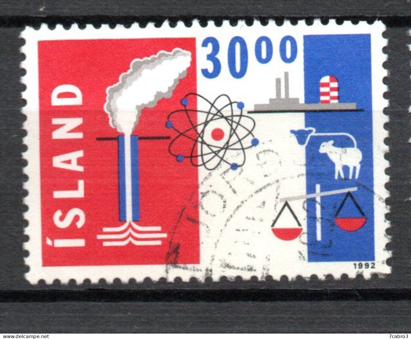 Islande Y&T  N° 719  Mi N° 766 * Oblitéré - Usados