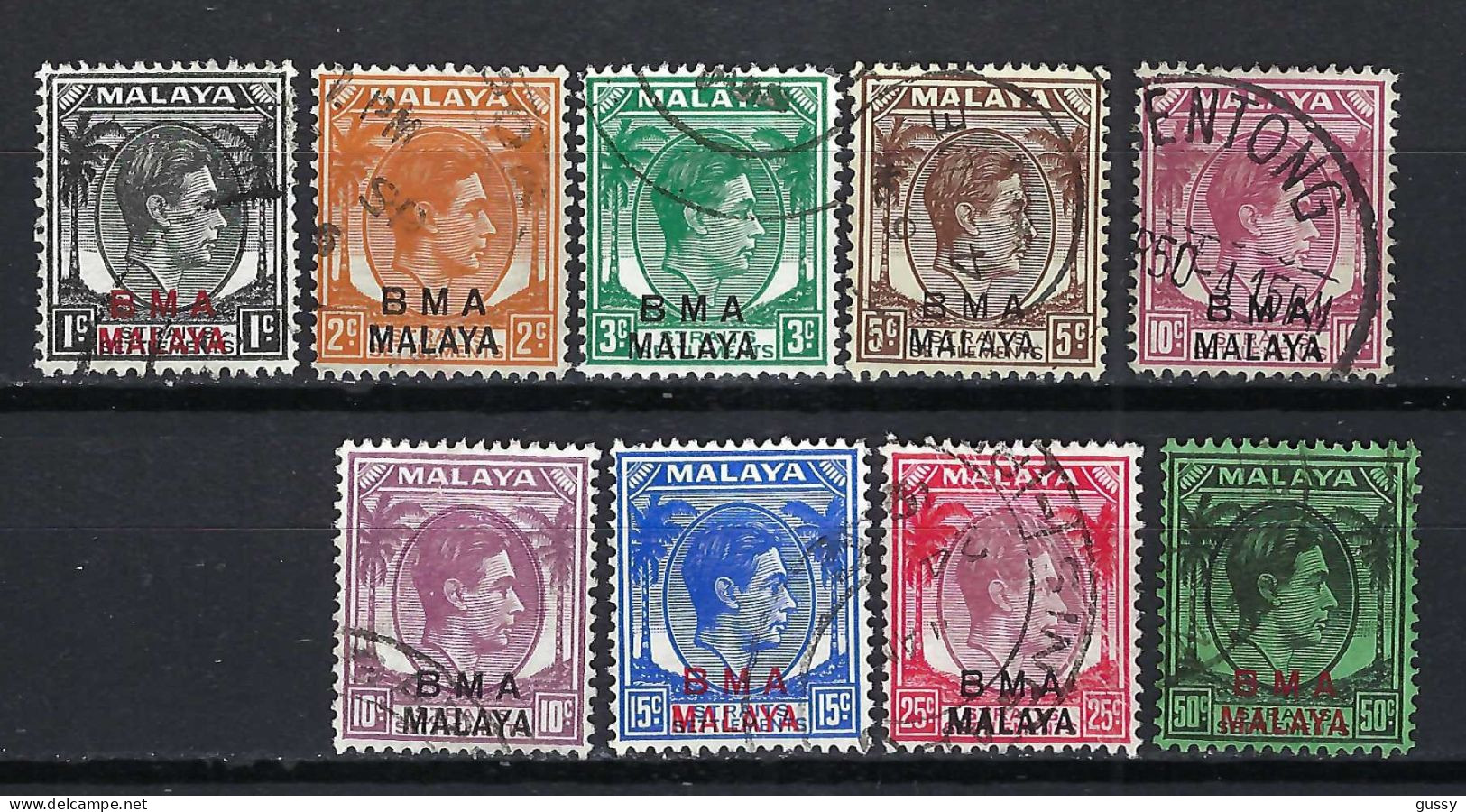 MALAISIE B.M.A. Ca.1945: Lot D'obl. - Malaya (British Military Administration)