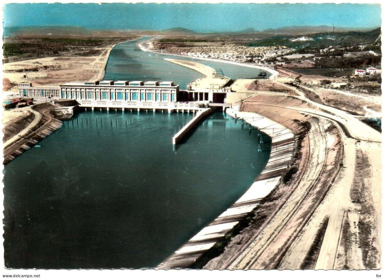 Drôme : DONZERE - MONDRAGON : Vue Aérienne - Usine André-Blondel à Bollène Et L'écluse : Aménagement Du Rhône - Donzere