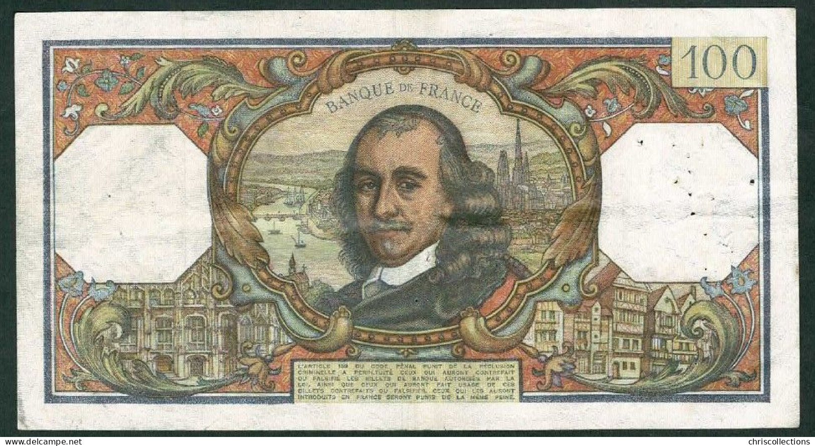 FRANCE - 100 Francs Corneille - 2/12/1965 - TTB - VF. : 65/10 - 100 F 1964-1979 ''Corneille''