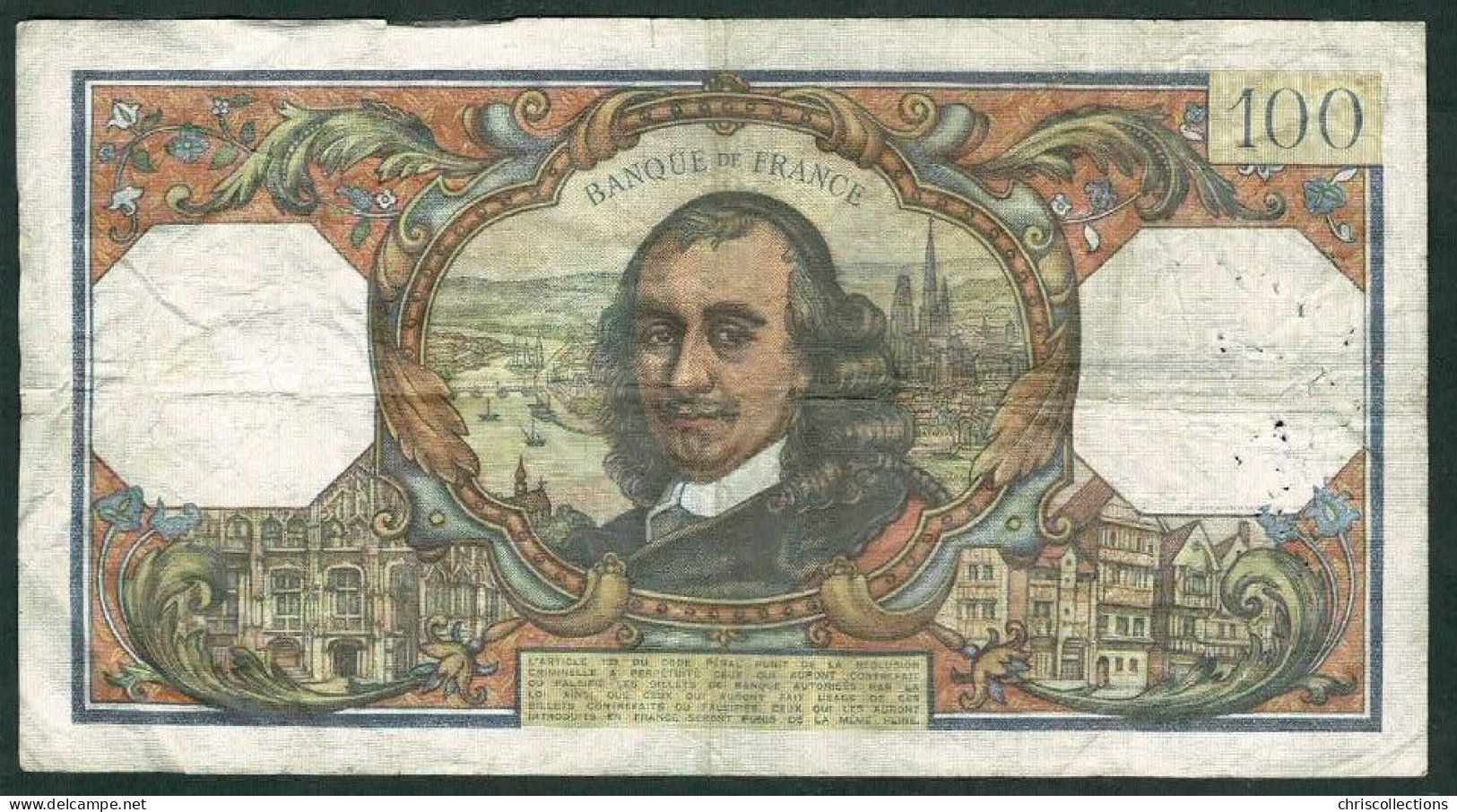 FRANCE - 100 Francs Corneille - 6/10/1966 - TB - F. : 65/15 - N° De Billet : 65546 - 100 F 1964-1979 ''Corneille''