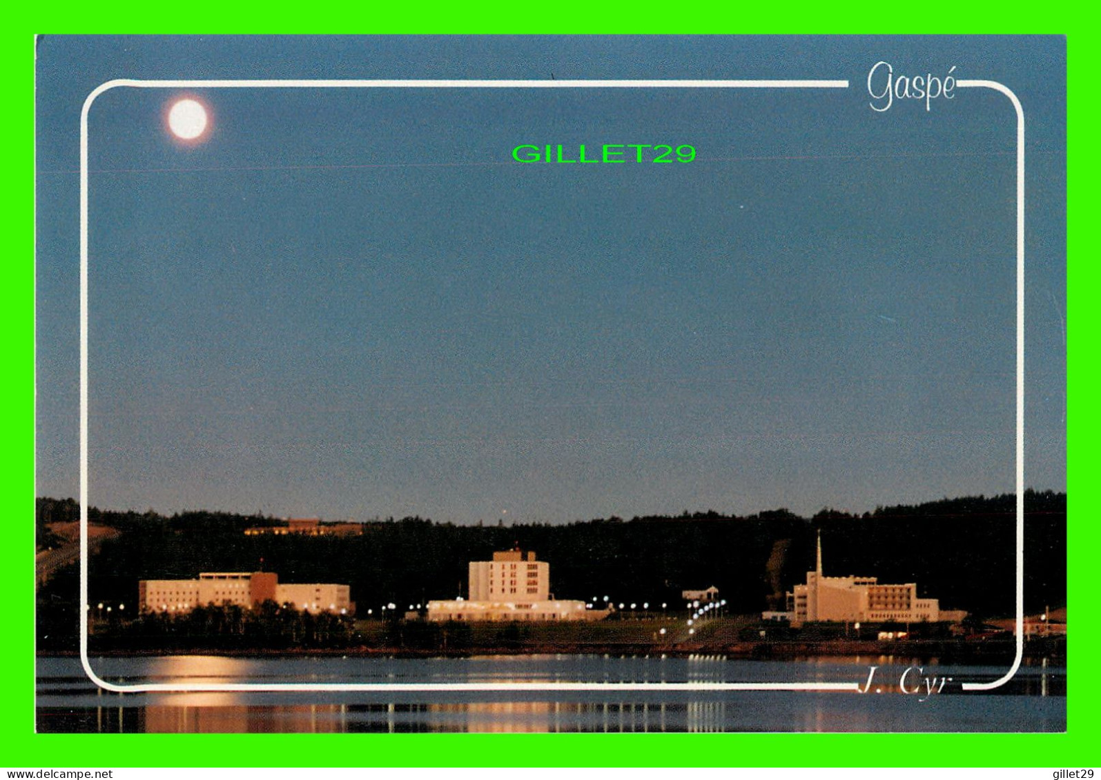 GASPÉ, QUÉBEC - CLAIR DE LUNE SUR LA VILLE DE GASPÉ - UNIC INC - - Gaspé