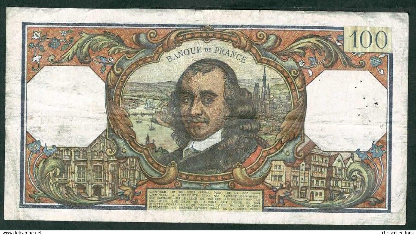 FRANCE - 100 Francs Corneille - 7/12/1967 - TB+ - F. : 65/19 - N° De Billet : 16615 - 100 F 1964-1979 ''Corneille''