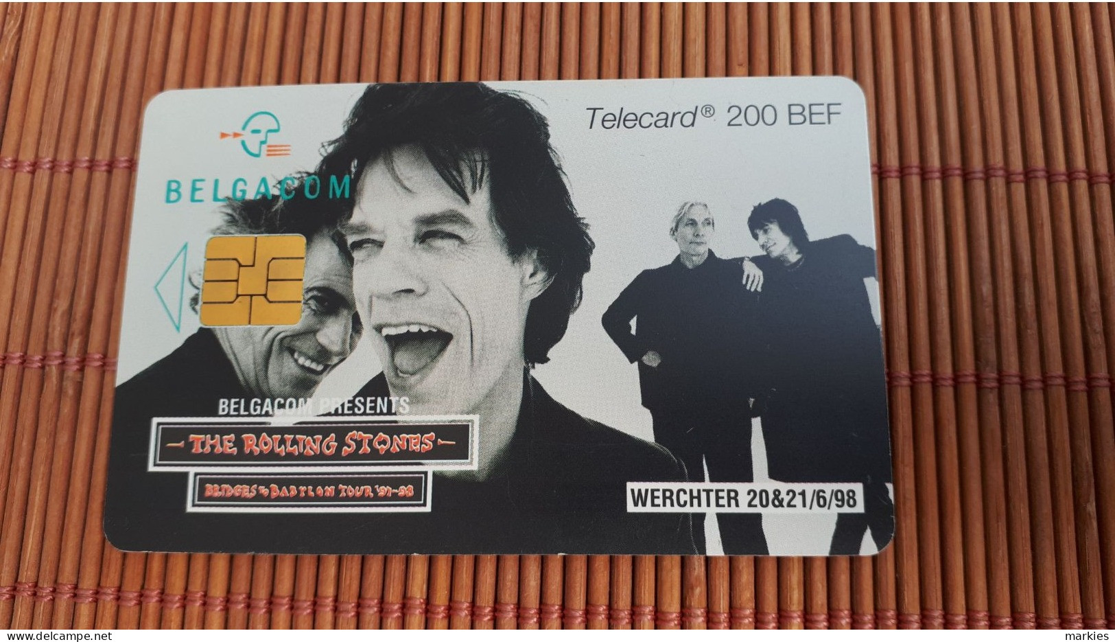 Rolling Stones  Phonecard With SO 6 Chip  Used Hard To Find  Rare - Avec Puce