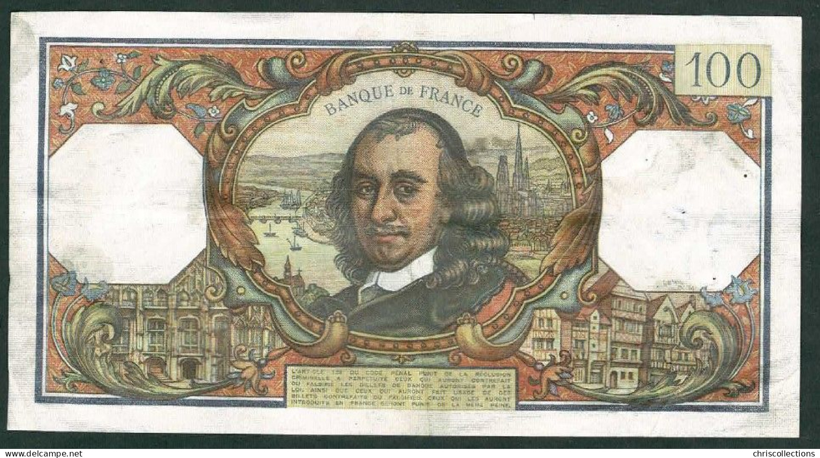 FRANCE - 100 Francs Corneille - 7/12/1967 - TTB - F. : 65/19 - N° De Billet : 70836 - 100 F 1964-1979 ''Corneille''