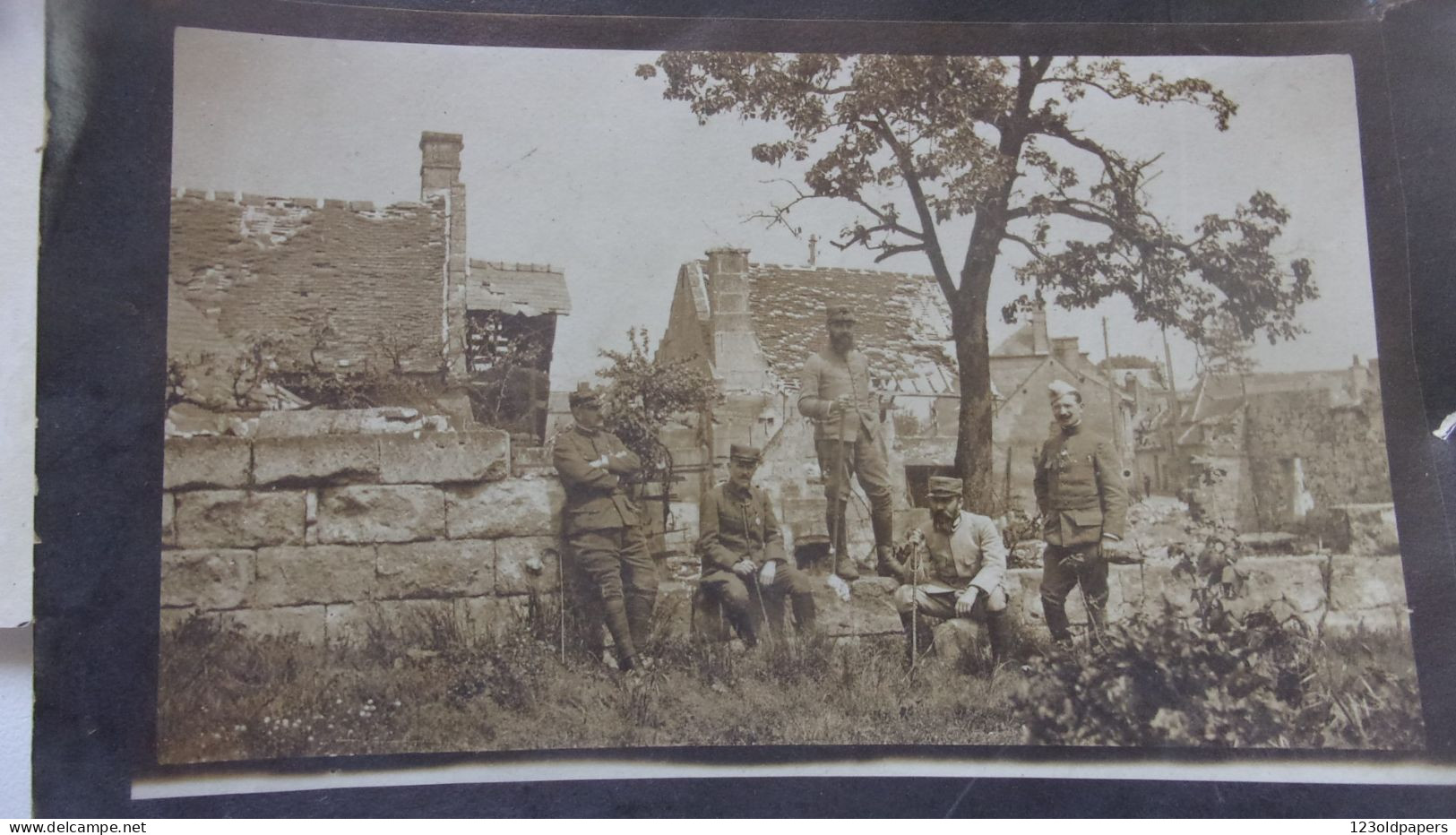 WWI LOT DE 9 PHOTOS ORIGINALES GUERRE CONVOI AUTOMOBILE SOLDATS SCENE DE VIE - Guerra, Militares