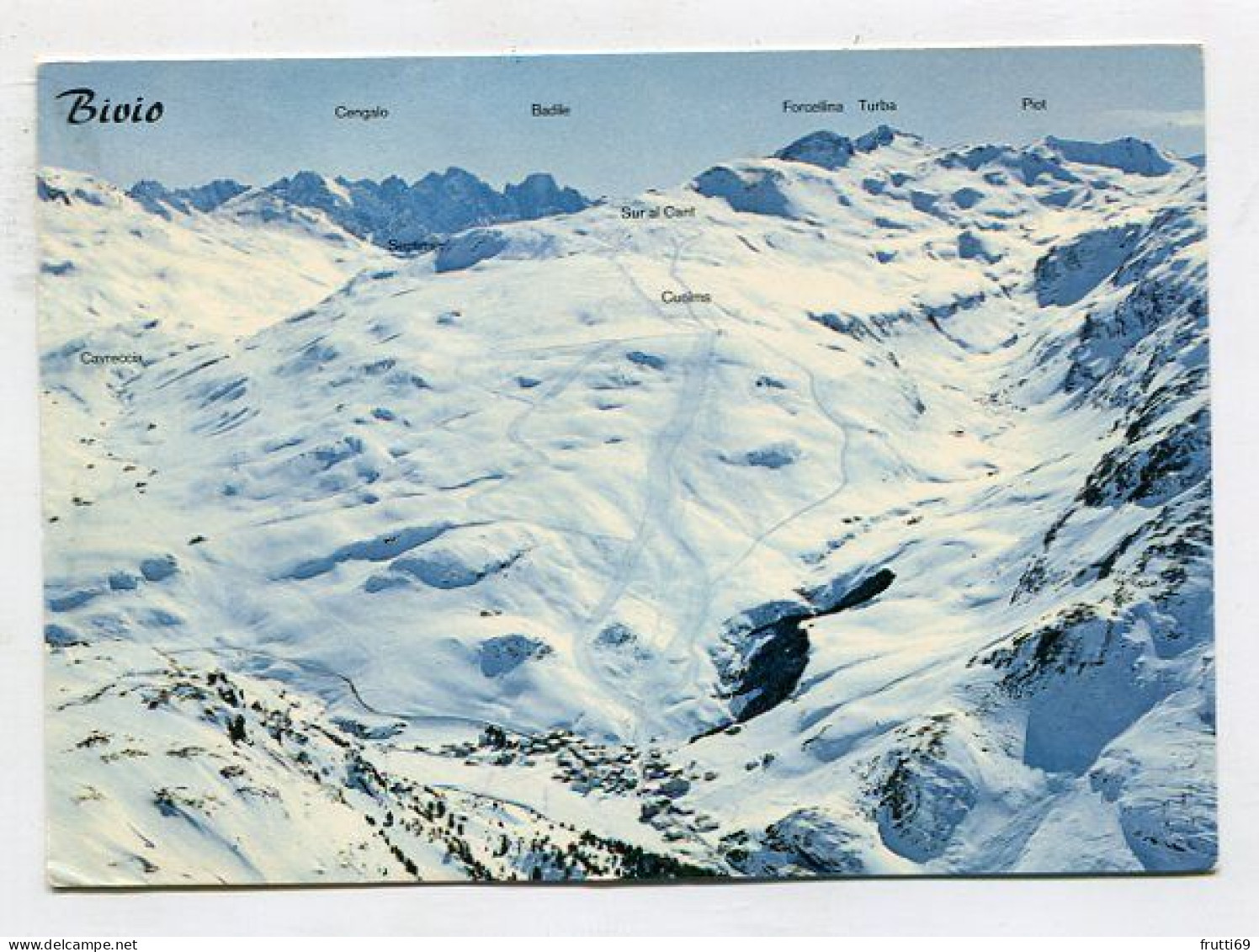 AK 142905 SWITZERLAND - Bivio Am Julierpass Gegen Cuolms-Septimer-P.Forcellina-P. Turba - Bivio