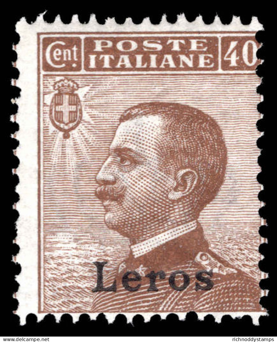 Leros 1912-21 40c Brown Unmounted Mint. - Egée (Lero)