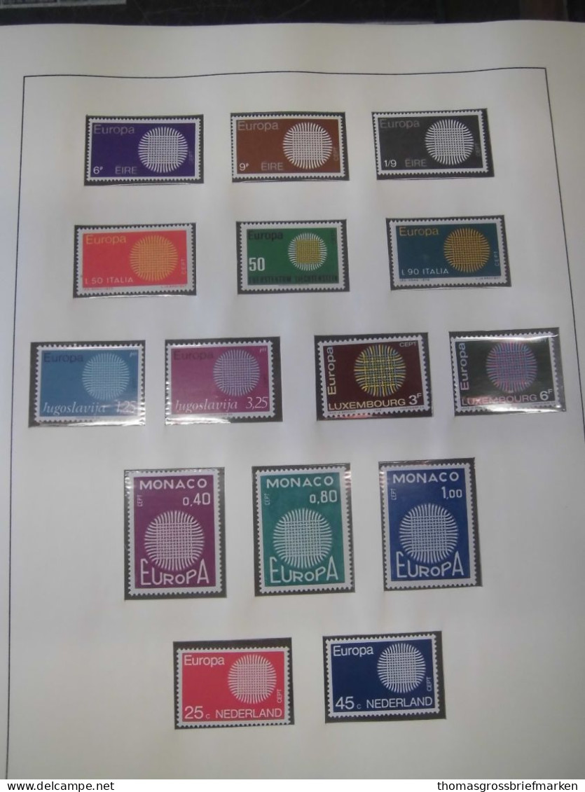 Sammlung Europa CEPT 1956-1979 postfrisch komplett + Extras in Lindner (51062)