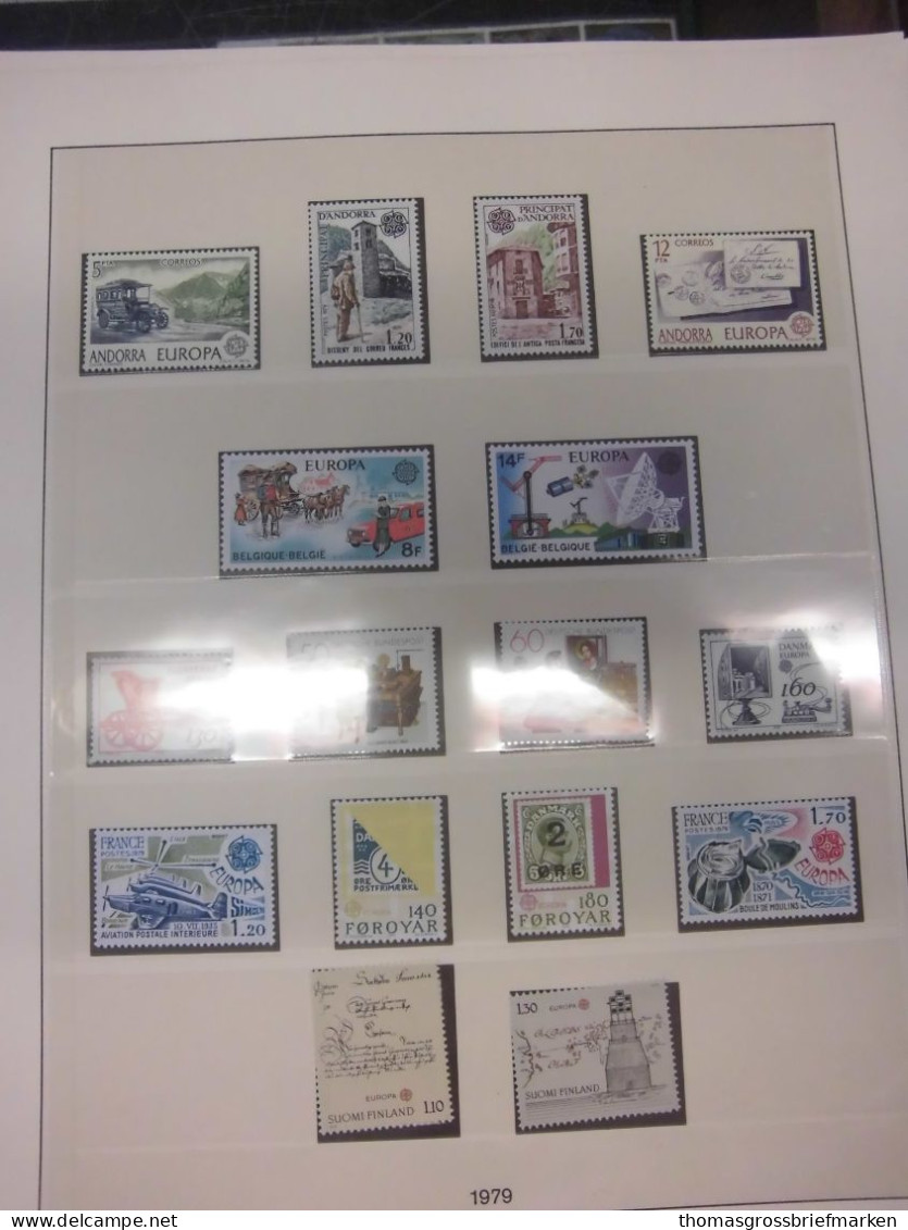 Sammlung Europa CEPT 1956-1979 postfrisch komplett + Extras in Lindner (51062)