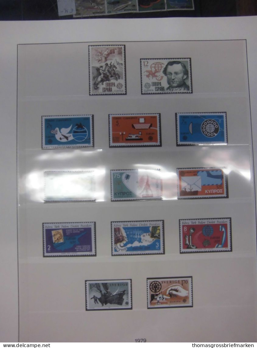 Sammlung Europa CEPT 1956-1979 postfrisch komplett + Extras in Lindner (51062)