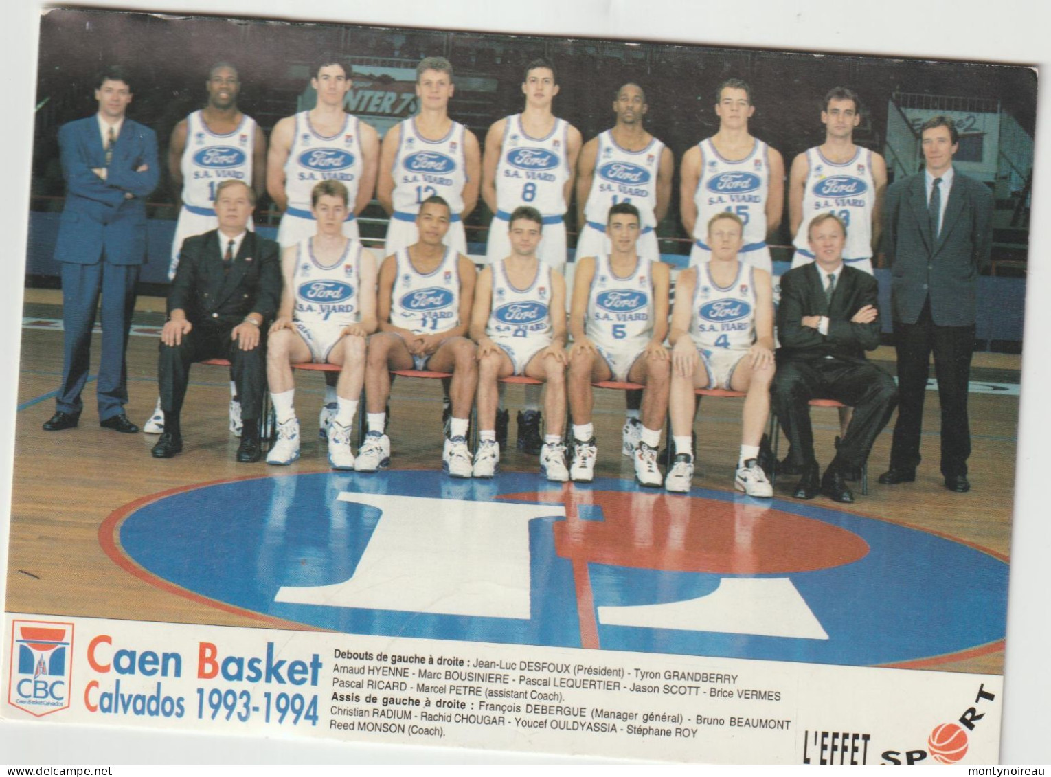 Sport  Basket - Ball :  Caen  1993-1994 - Basket-ball