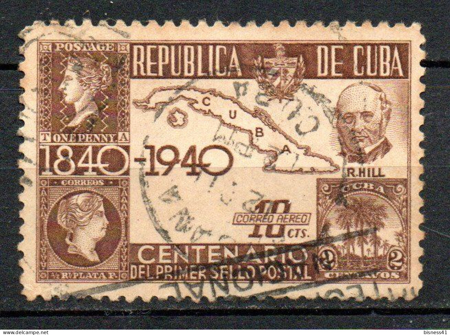 Col33 Cuba  Aerien 1940 N° 32 Oblitéré Cote : 4,50€ - Poste Aérienne