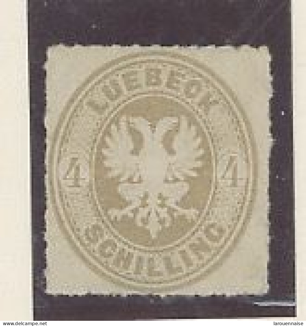 ALLEMAGNE - LUBECK -1863 -N°12 -4S BISTRE N* -ETAT TTB - Luebeck