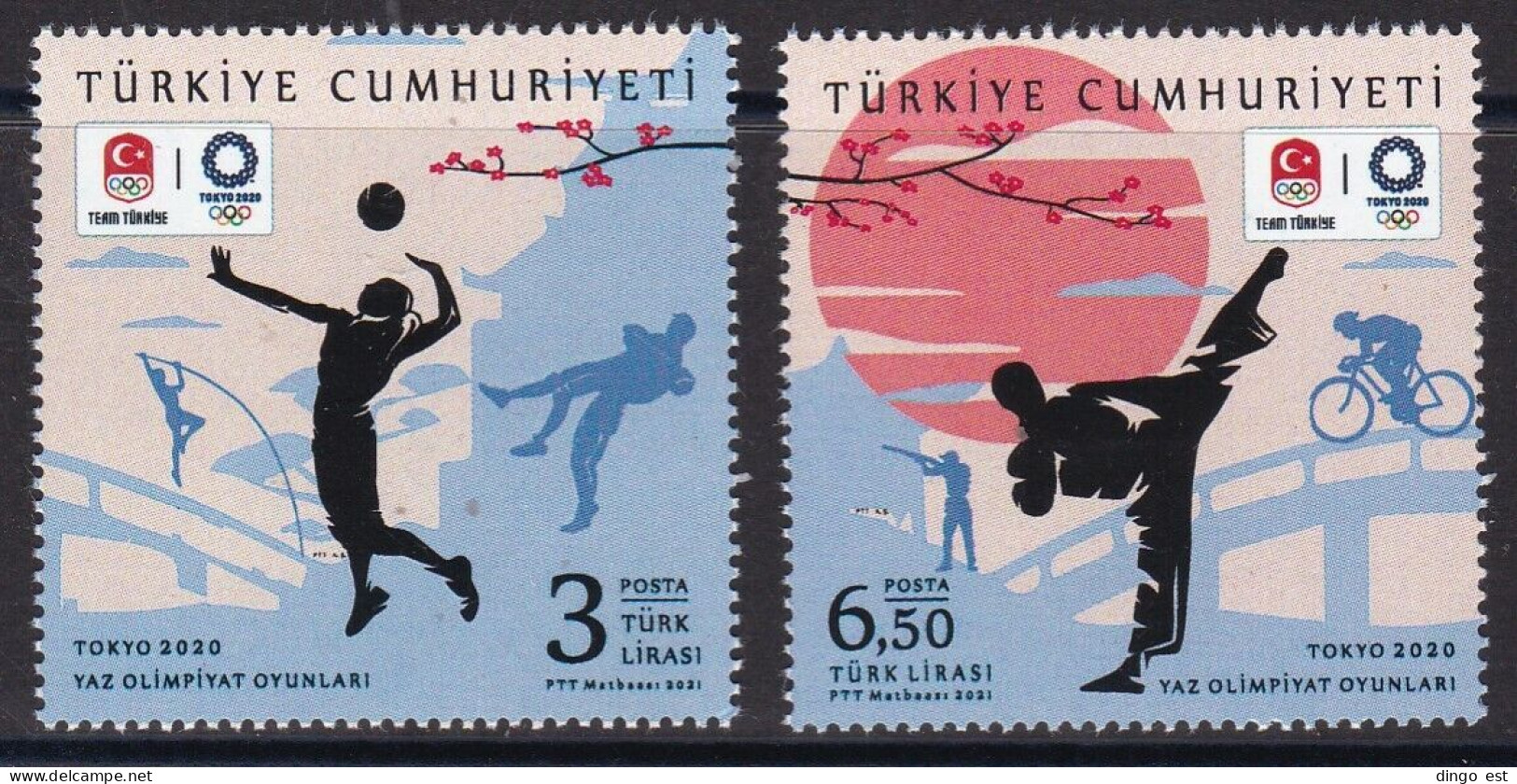 Turkey, Olympic Games Tokyo 2020 MNH / 2020 - Eté 2020 : Tokyo