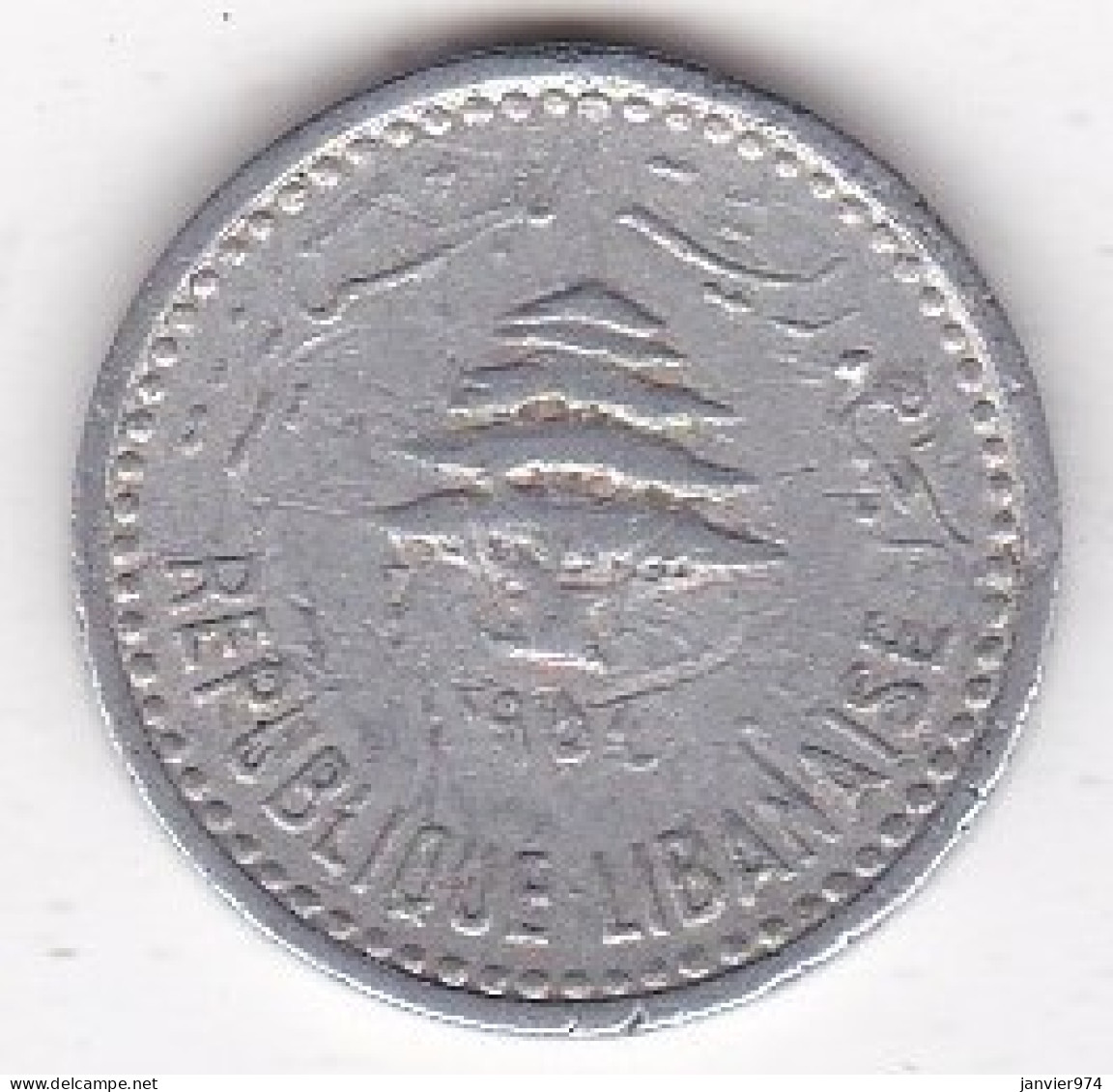 République Libanaise 5 Piastres 1954 , En Aluminium , KM# 18 - Lebanon