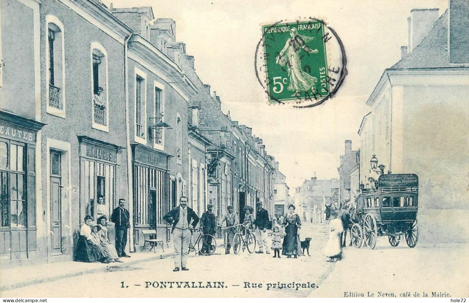 72 - Pontvallain (Sarthe) - Rue Principale - Pontvallain