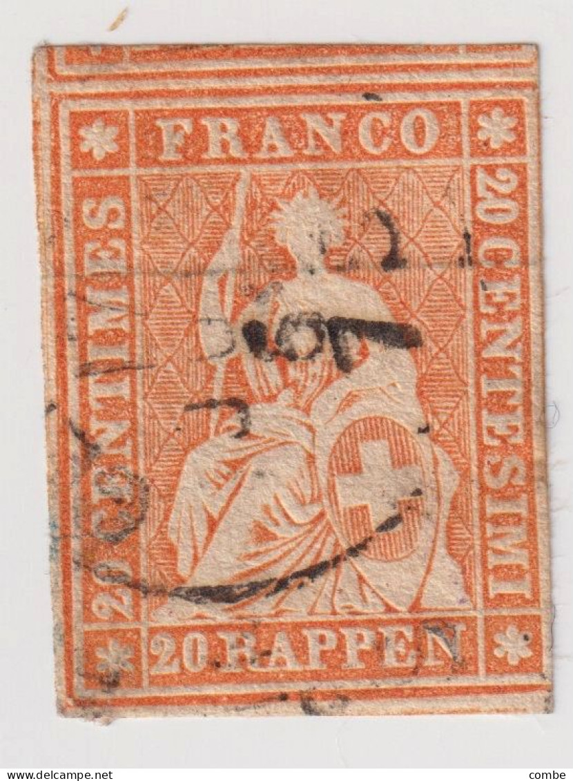 SUISSE. N° 29 - 1843-1852 Federal & Cantonal Stamps