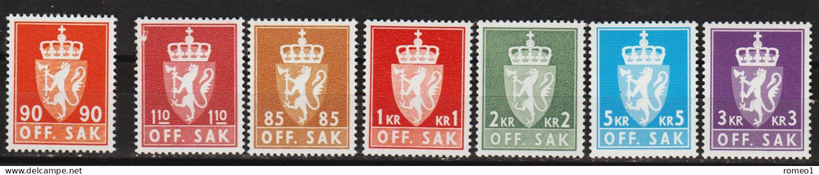 1958-1976: Norwegen Lot Dienst ** (d231) / Norvège Lot Service Neuf Sans Charniere - Service