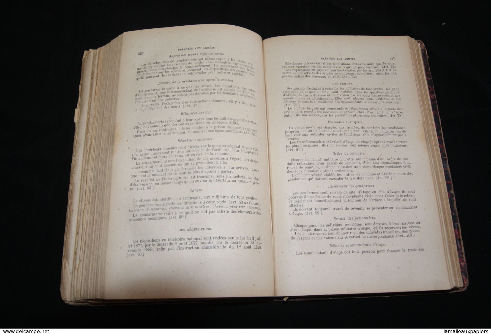 Dictionnaire De La Gendarmerie (Cochet De Savigny) 1897 - Derecho