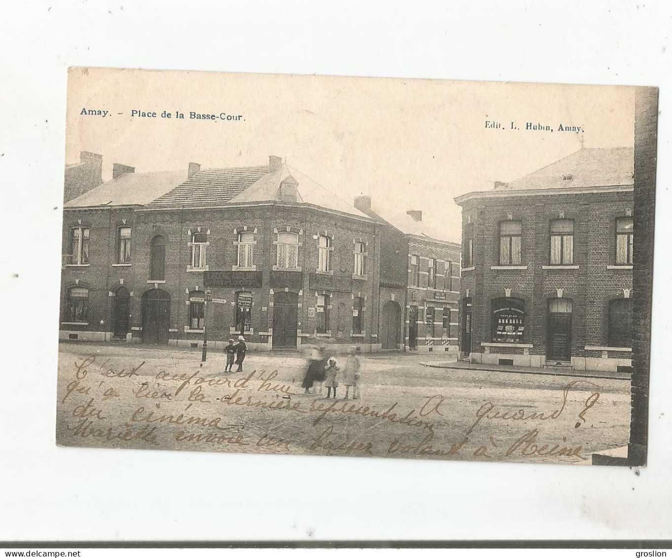 AMAY PLACE DE LA BASSE COUR  (EPICERIE ANGLAISE BOULANGERIE PATISSERIE  ET PETITE ANIMATION)  1908 - Amay