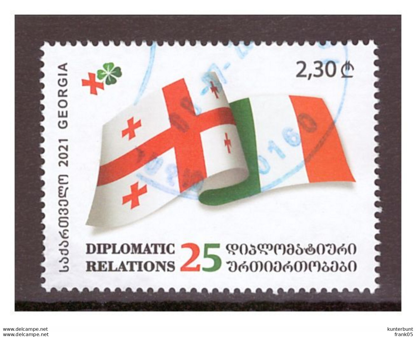 Georgien 2022 Michel Nr. 759 25 Years Of Diplomatic Relations Between Georgia And Ireland O - Georgië