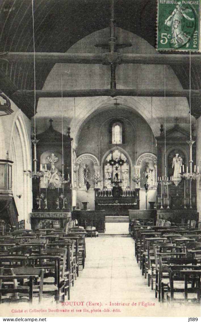 France > [27] Eure > Routot - Intérieur De L'Eglise - 12250 - Routot